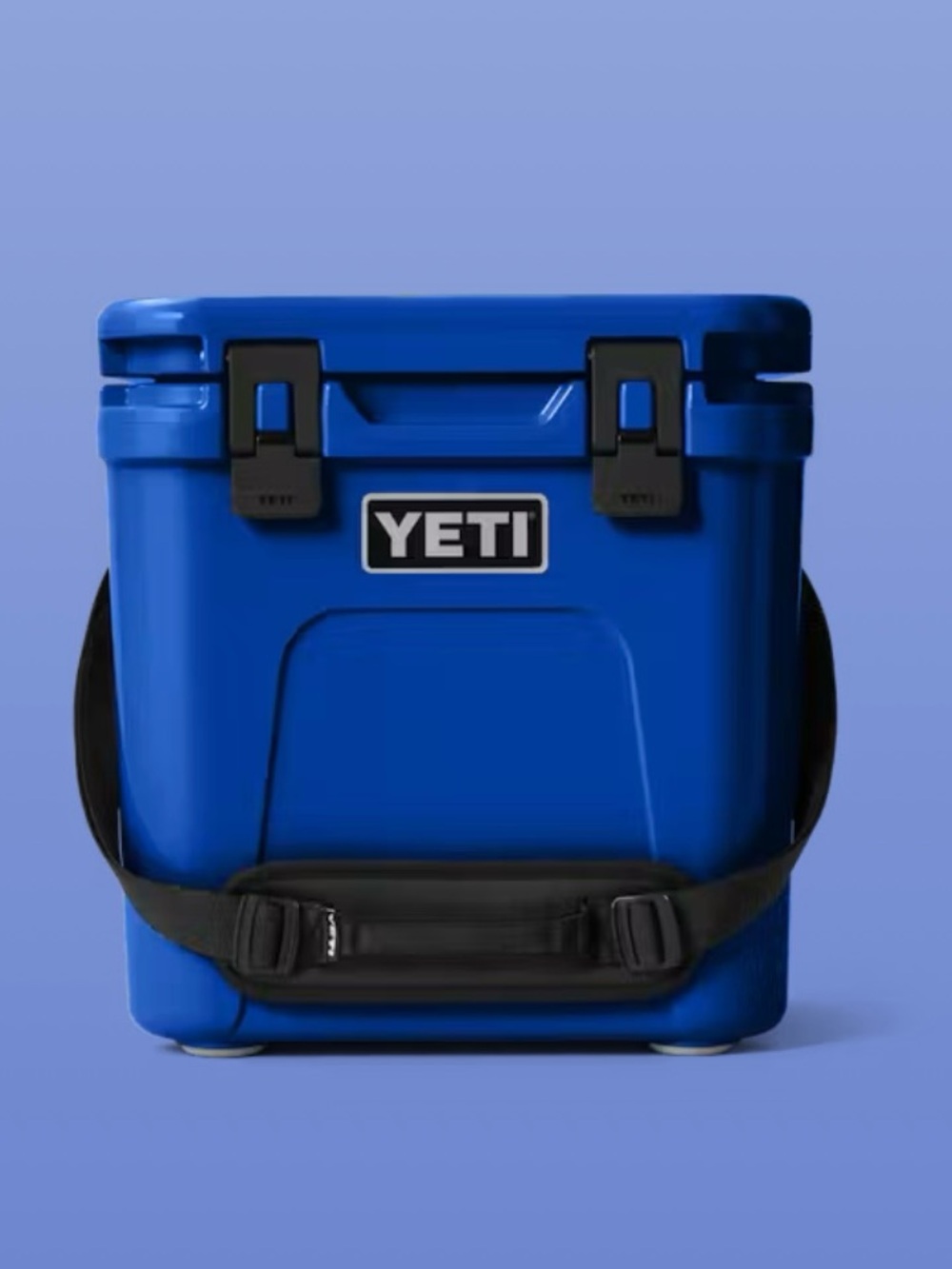 Yeti Blue Hard-Side Cooler with Black Strap